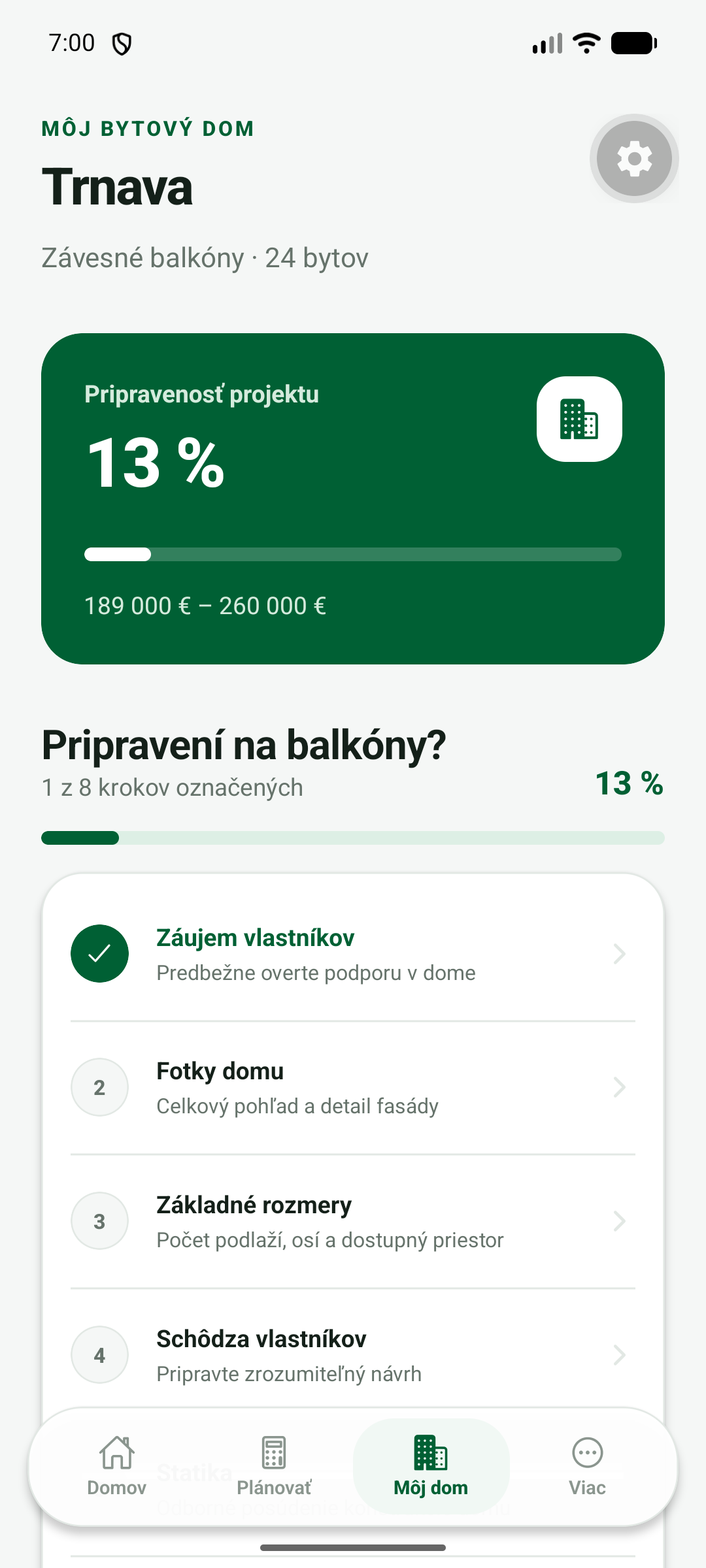 Bereich Mein Wohnhaus